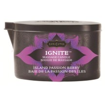 Kama Sutra Ignite Massage Candle-Island Passion Berry 6oz
